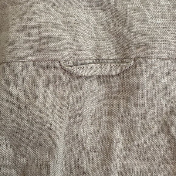 Zara Men’s 100% Linen Relaxed Fit Beige Shirt 🤎 - Picture 11 of 12